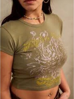 Urban Outfitters Higher Love Tiger Baby T-Shirt